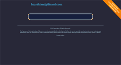 Desktop Screenshot of hearthlandgiftcard.com