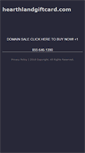 Mobile Screenshot of hearthlandgiftcard.com
